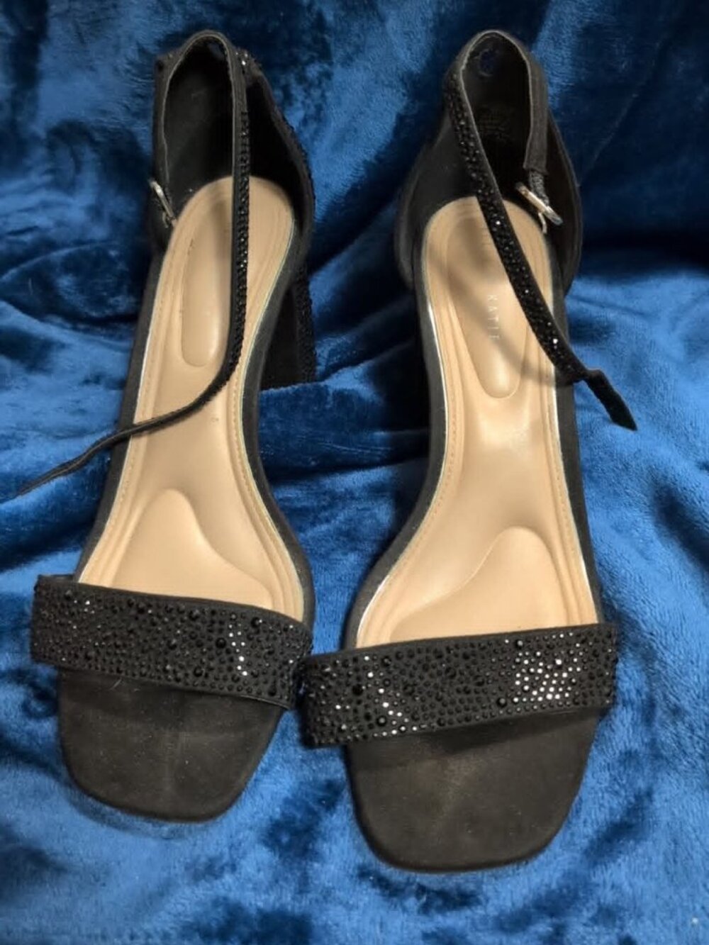 Black block heels